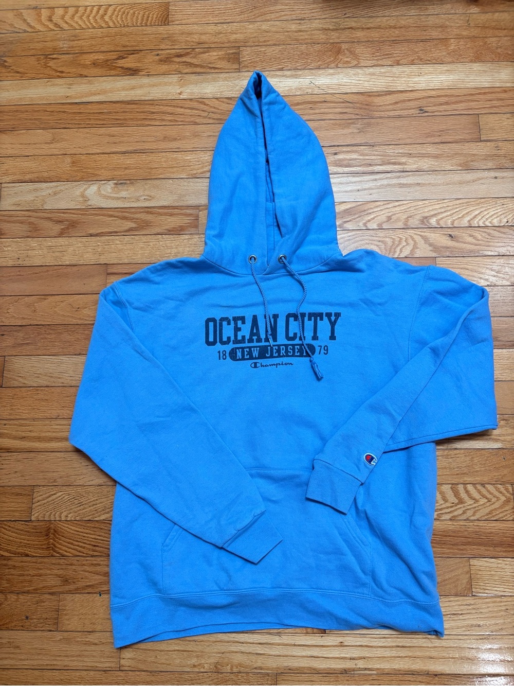 Champion Ocean City Blue Pullover Hoodie